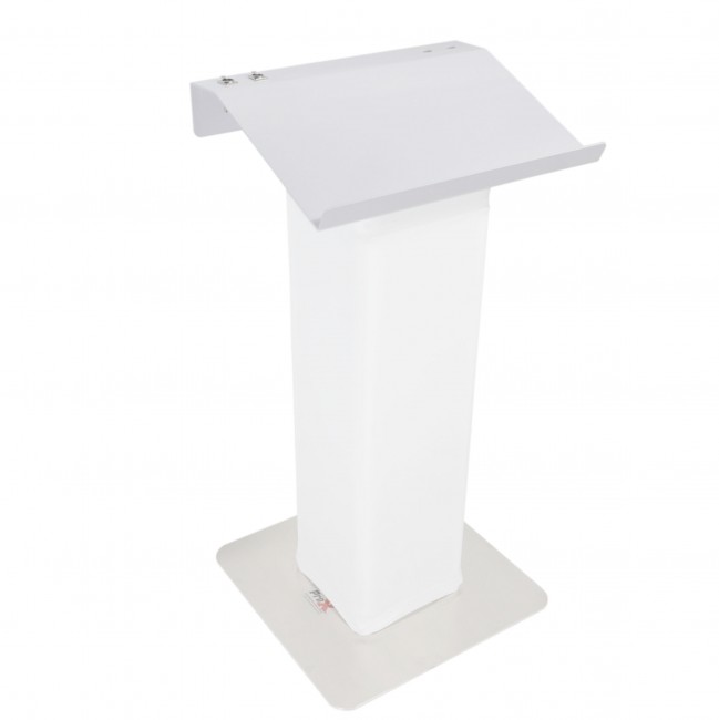 Truss Lectern 24 White Finish Aluminum Fits F34 w/ 4x Punched for D-Series Connectors