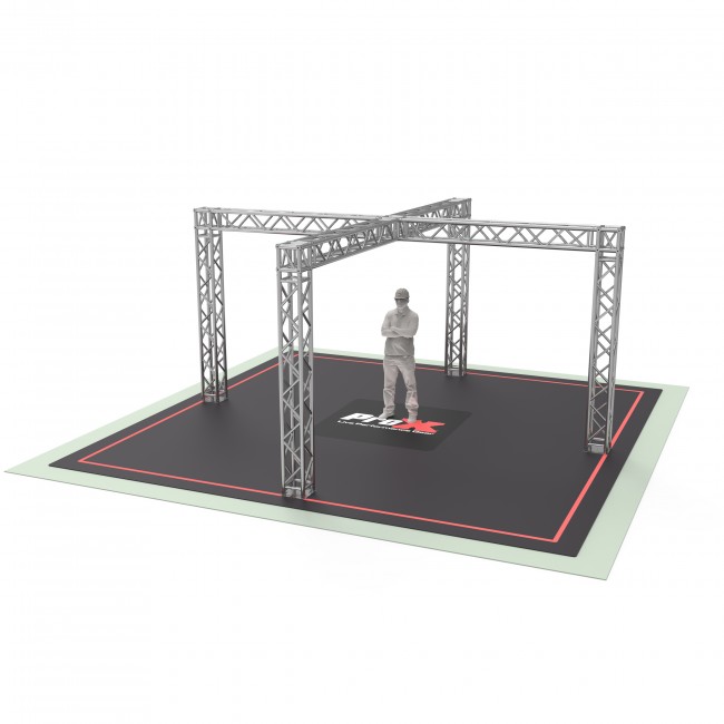 F34 Trade Show Display Booth Truss System – 19 x 19 x 9 Ft. 