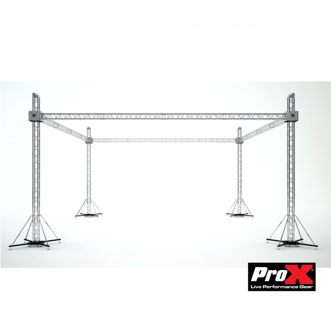 ProX Direct XTP-GS404023 Stage Roofing System 40'W x 40'L x 23'H Includes 4 Chain Hoists