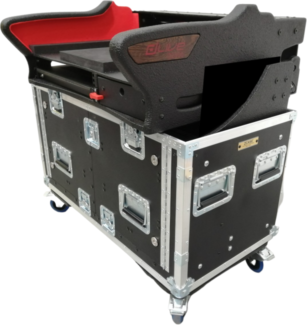 For Allen and Heath DLive C2500 Flip-Ready Hydraulic Console Easy Retracting Lifting 2U Rack Space Detachable Case by ZCASE