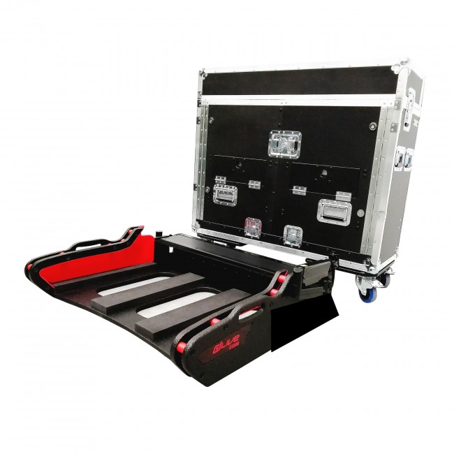 Flip-Ready Easy Detachable Console Retracting Hydraulic Lift Case with 2U for Allen and Heath DLive C3500 Co
