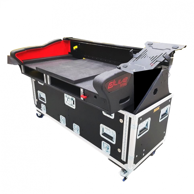 For Allen and Heath S7000 Flip-Ready Hydraulic Console Easy Retracting Lifting Case by ZCASE