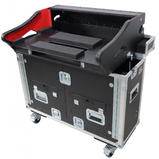 For Allen and Heath SQ7 Flip-Ready Hydraulic Console Easy Retracting Lifting Case by ZCASE