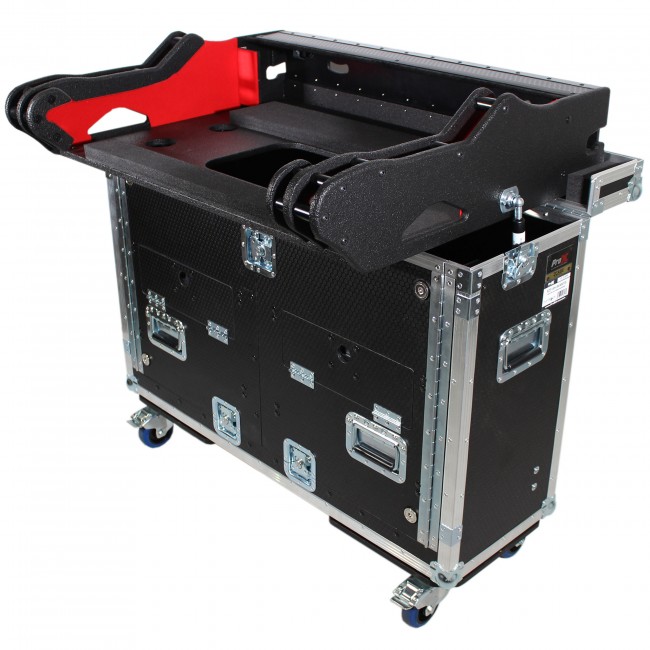 For Allen and Heath QU-32 Flip-Ready Hydraulic Console Easy Retracting Lifting Case by ZCASE