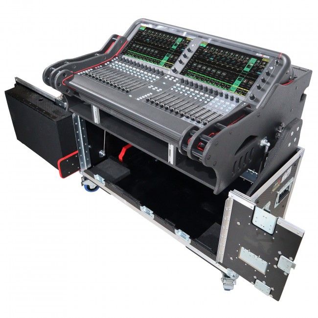 For Allen and Heath AVANTIS Flip-Ready Hydraulic Console Easy Retracting Lifting 2U Rack Space Case by ZCASE