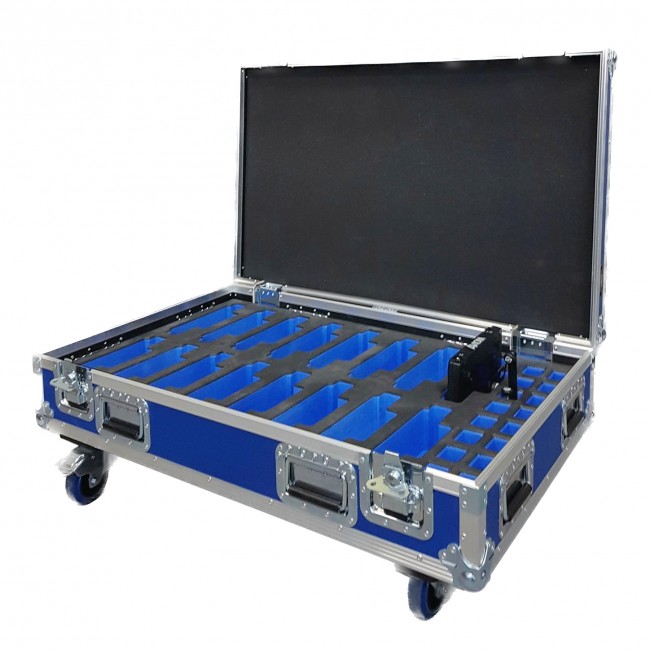 Flight case for 16pcs AVIOM A320 and K&M Stand holders