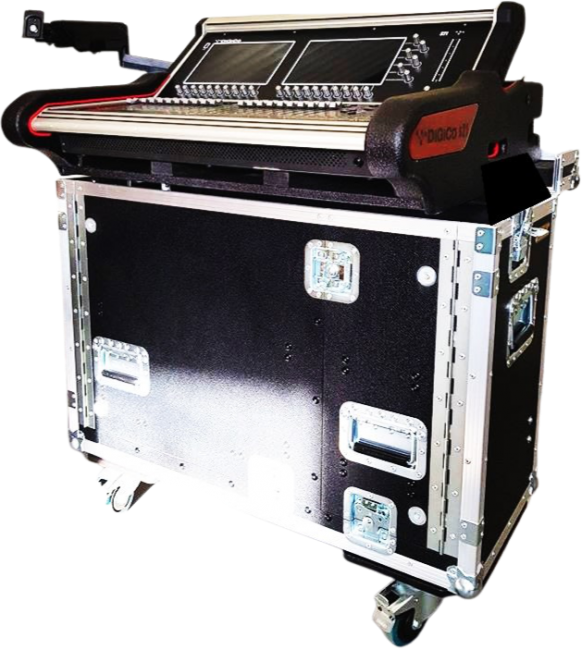 Flip-Ready Detachable Easy Retracting Hydraulic Lift Case With for Digico SD21 Digital Mixing Console by ZCase®