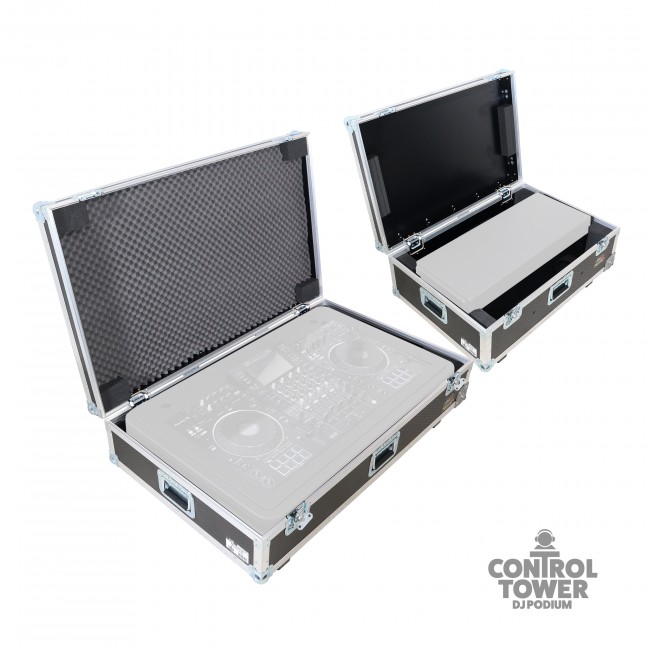 Set of Two ATA Flight Style Road Cases for ProX Control Tower DJ Podium Travel Stand 