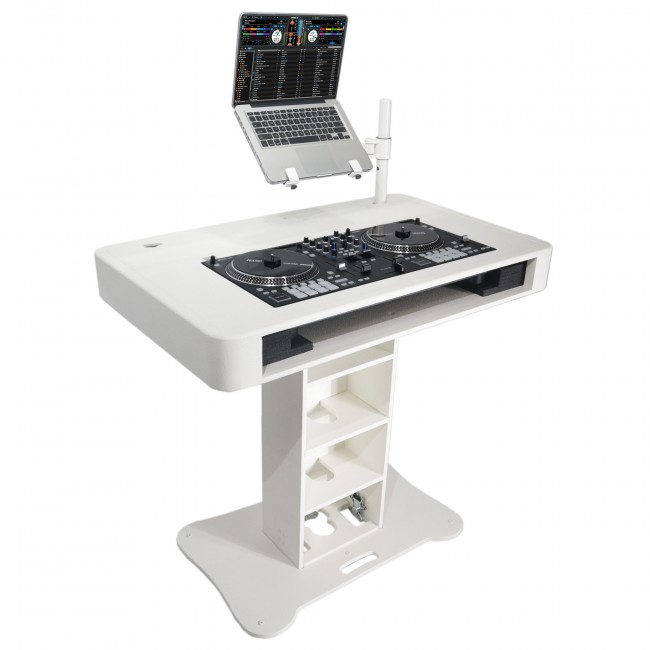 Control Tower Dj Stand W Swing Arm, Swing Arm Laptop Table