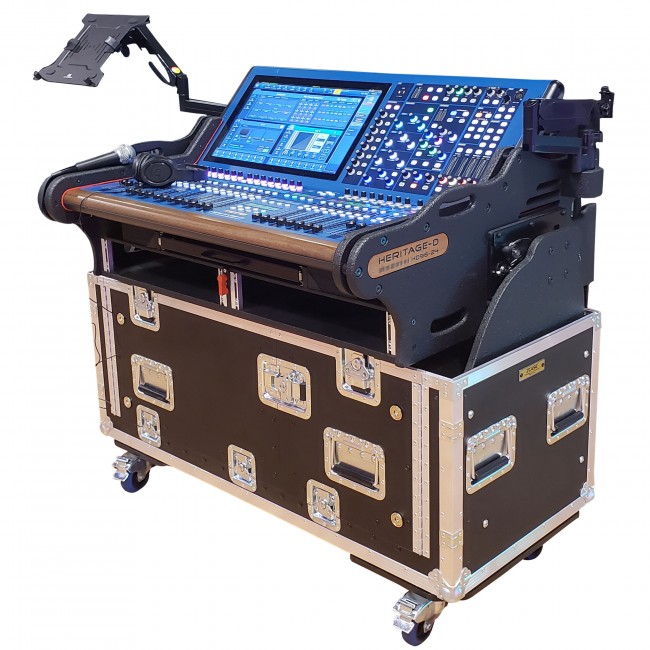 For MIDAS Heritage D Flip-Ready Hydraulic Console Easy Retracting Lifting 2U Rack Space Detachable Case by ZCASE HD96-24