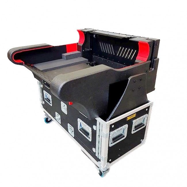 For MIDAS PRO 2C Flip-Ready Hydraulic Console Easy Retracting Lifting 1U Rack Space Detachable Case by ZCASE