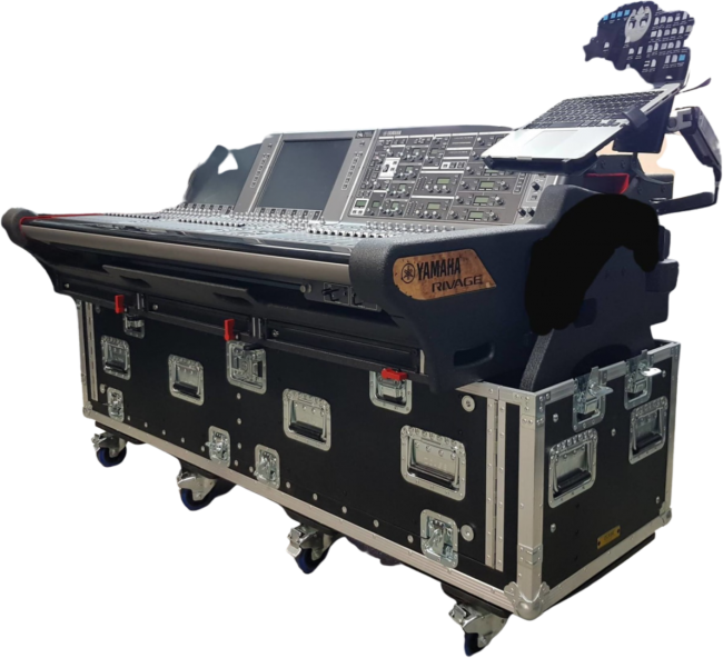 For Yamaha PM7/10 Rivage Flip-Ready Hydraulic Console Easy Detachable Lifting Flight Case with Wheels by ZCASE