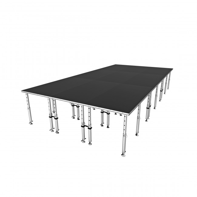 12FT x 24FT StageQ 9-Stage Platforms Platforms 4FT x 8FT Package Height Adjustable 28-48 inch