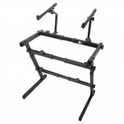 Heavy Duty Z-Stand Keyboard/Case Stand with Adjustable Width and 