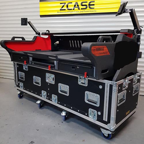 Flip-Ready Easy Retracting Hydraulic Lift Case for Yamaha PM7/10 Rivage Console by ZCase® 