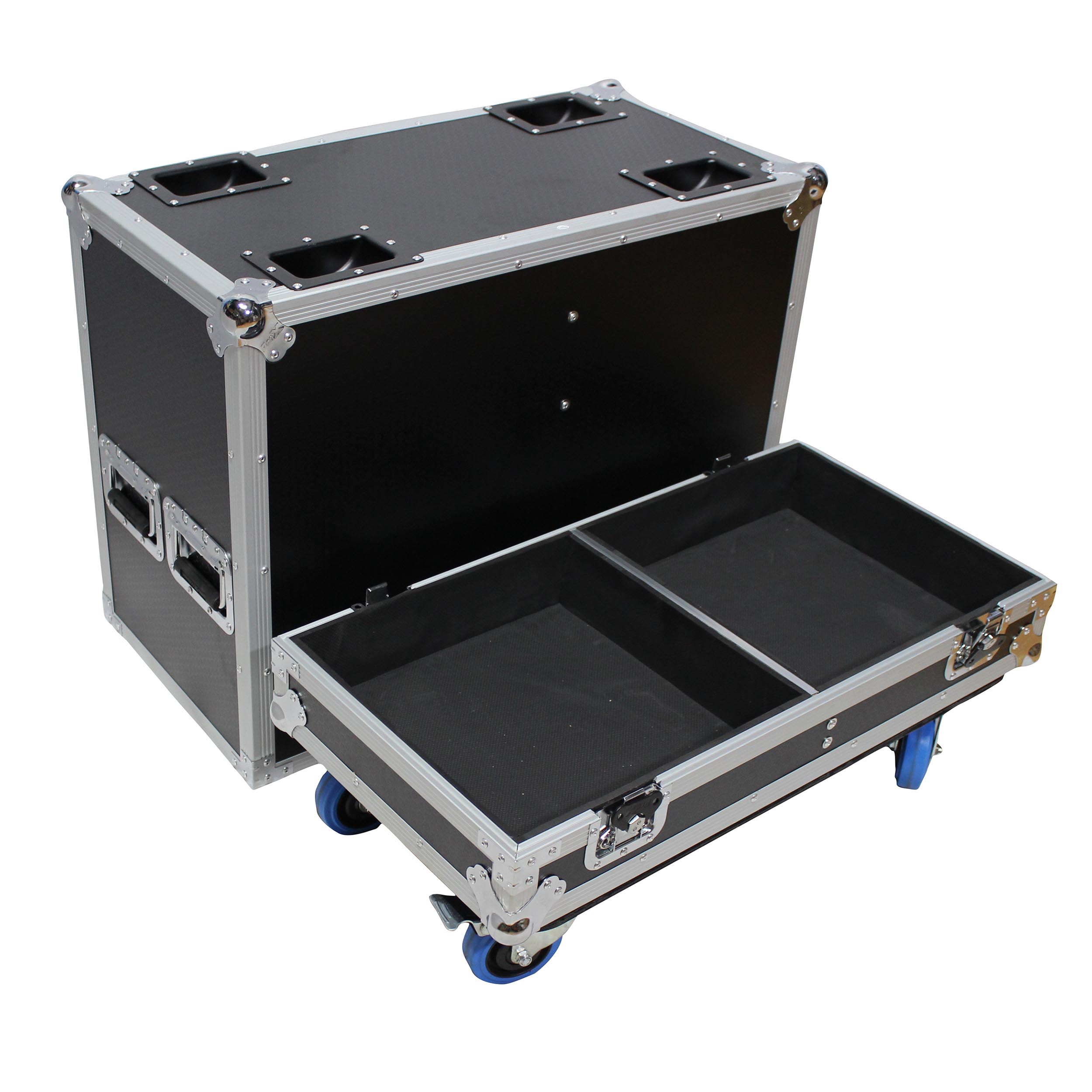 FCP 12 U Flight Case 12U + Incline Plan 10U Flight case rack Power acoustics