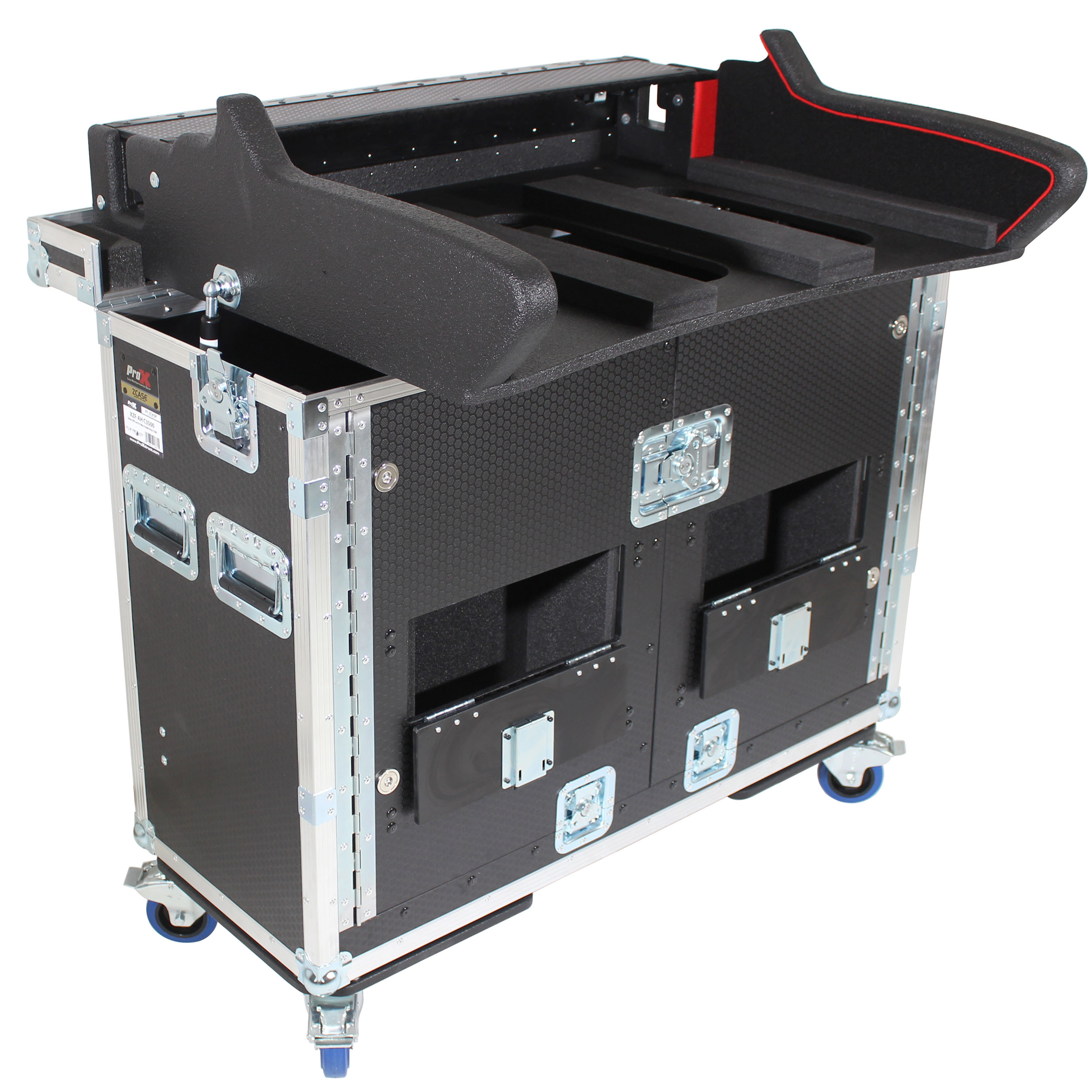 For Allen and Heath DLive S5000 Flip-Ready Hydraulic Console Easy Retracting Lifting Case by ZCASE